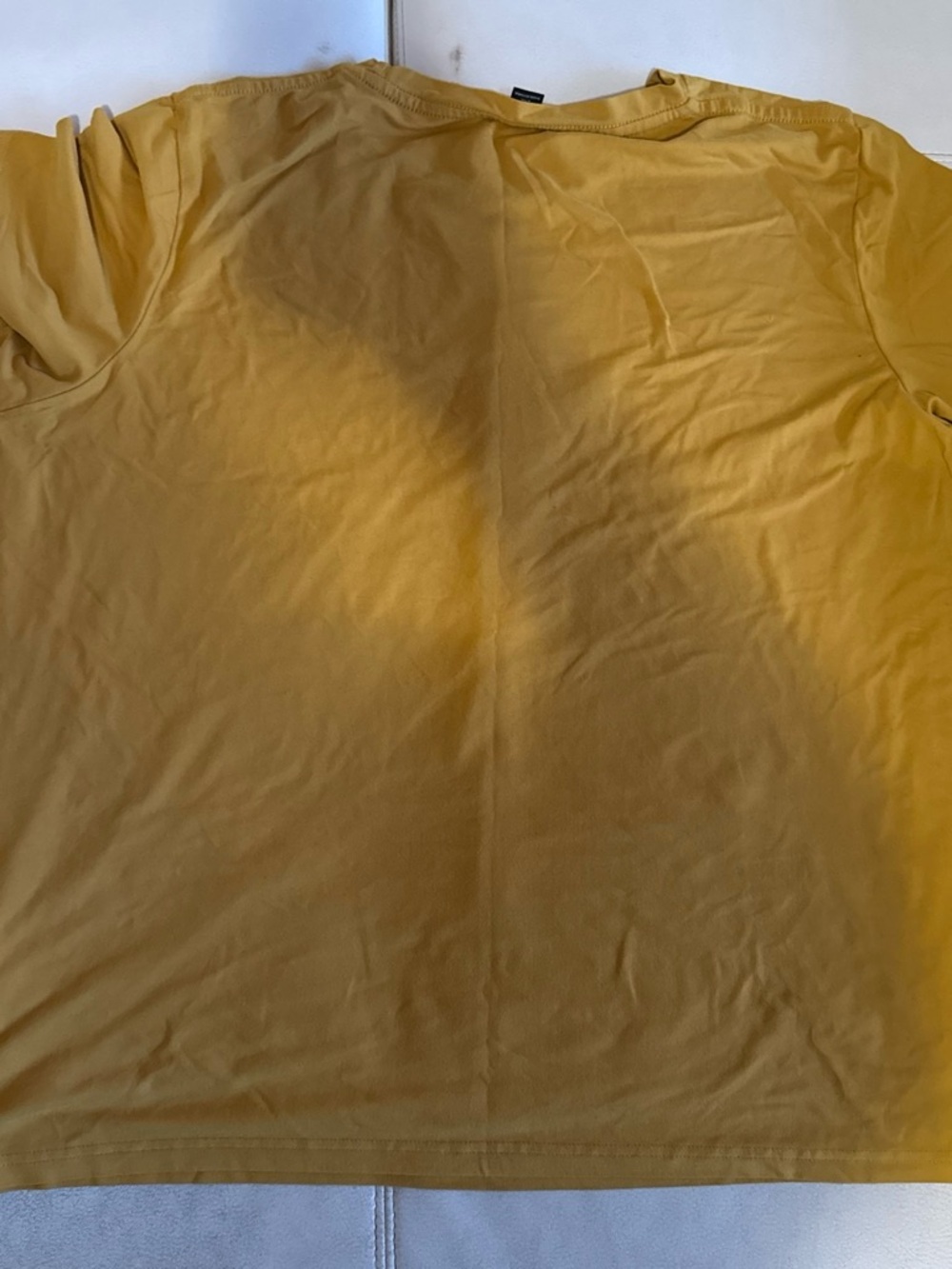 Women Crew Neck T-Shirt in Mustard Yellow